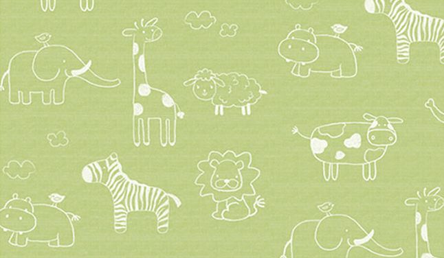 子供部屋におすすめの壁紙クロス 動物の貼ってはがせる壁紙シール